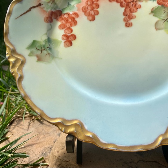 Peerless Bavaria 🍇 Antique Hand Painted 8½” Plate - Picture 6 of 9